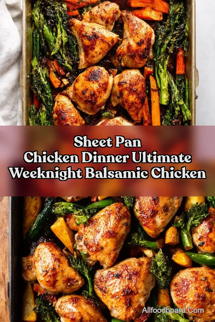 Sheet Pan Chicken Dinner Ultimate Weeknight Balsamic Chicken
