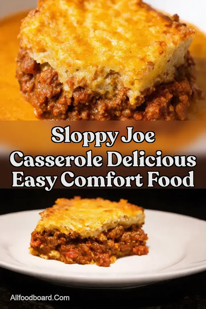 Sloppy Joe Casserole Delicious Easy Comfort Food