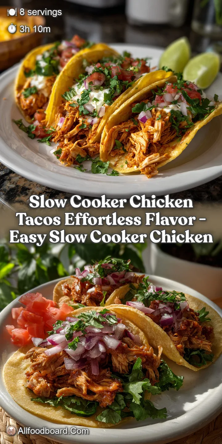 Slow Cooker Chicken Tacos Effortless Flavor - Easy Slow Cooker Chicken