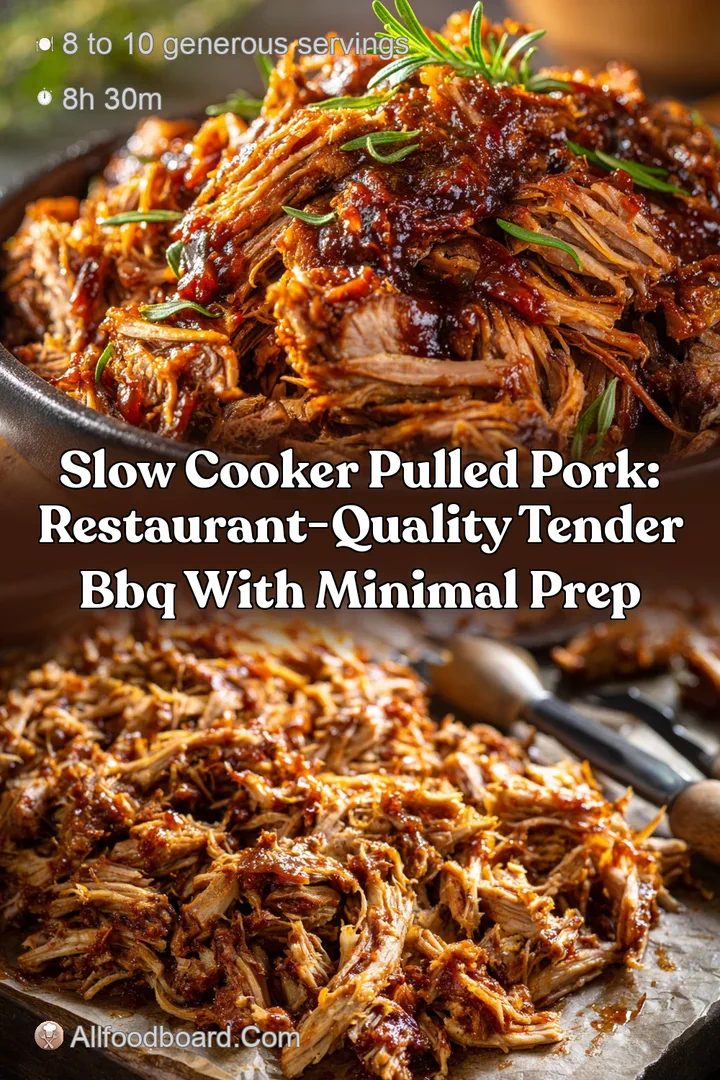 Slow Cooker Pulled Pork: Restaurant-Quality Tender BBQ with Minimal Prep