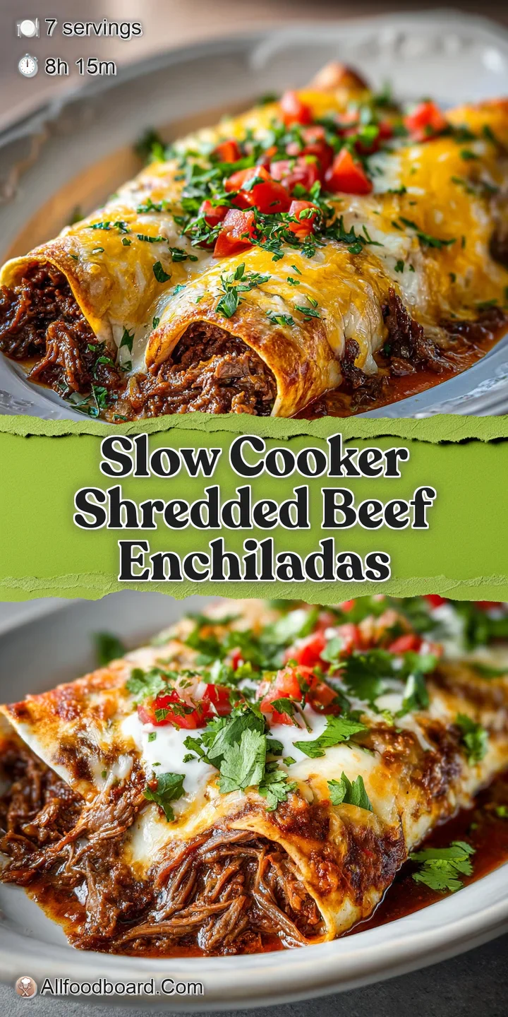 Close-up of a shredded beef enchilada with melted cheese dripping, hints of a rich red sauce, and fresh cilantro leaves.