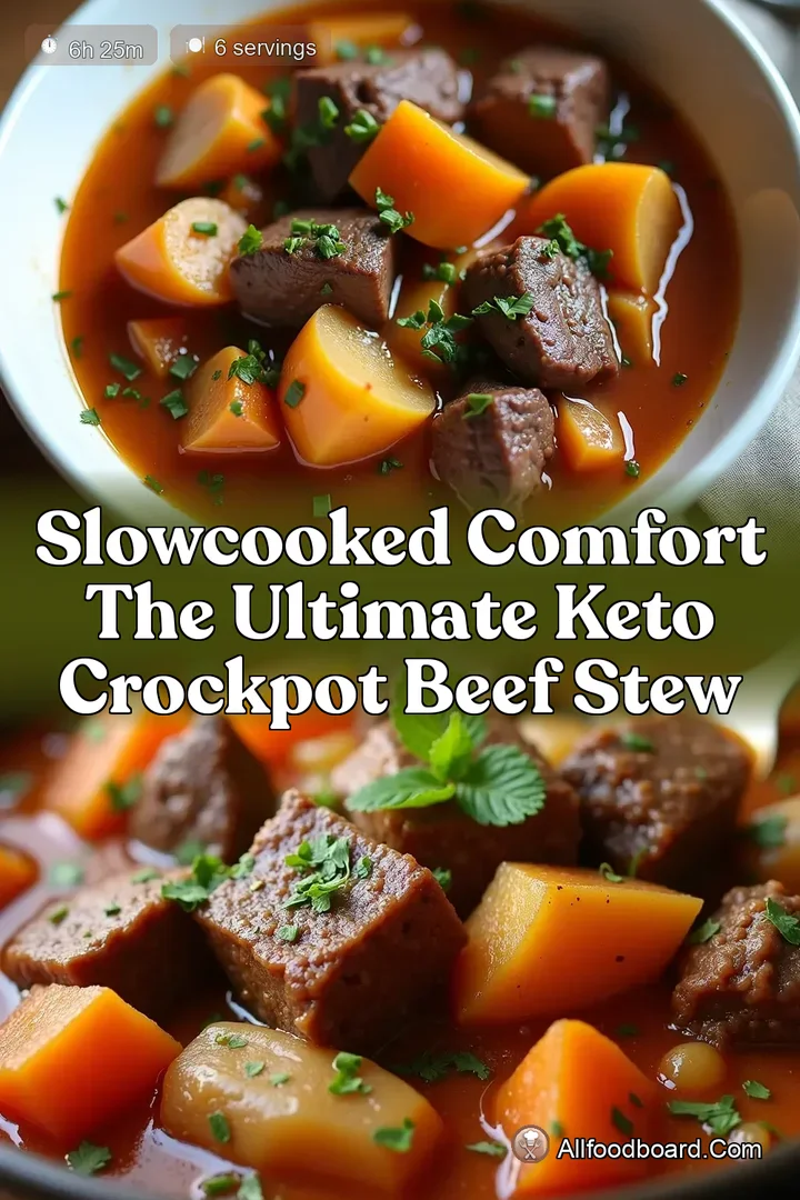 SlowCooked Comfort The Ultimate Keto Crockpot Beef Stew