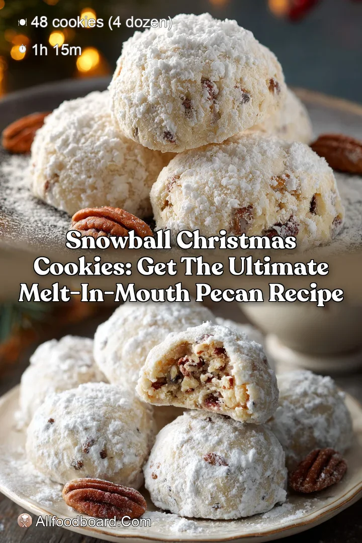 Snowball Christmas Cookies: Get the Ultimate Melt-in-Mouth Pecan Recipe