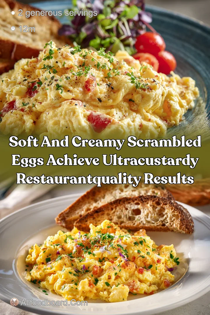 Soft and Creamy Scrambled Eggs Achieve UltraCustardy RestaurantQuality Results