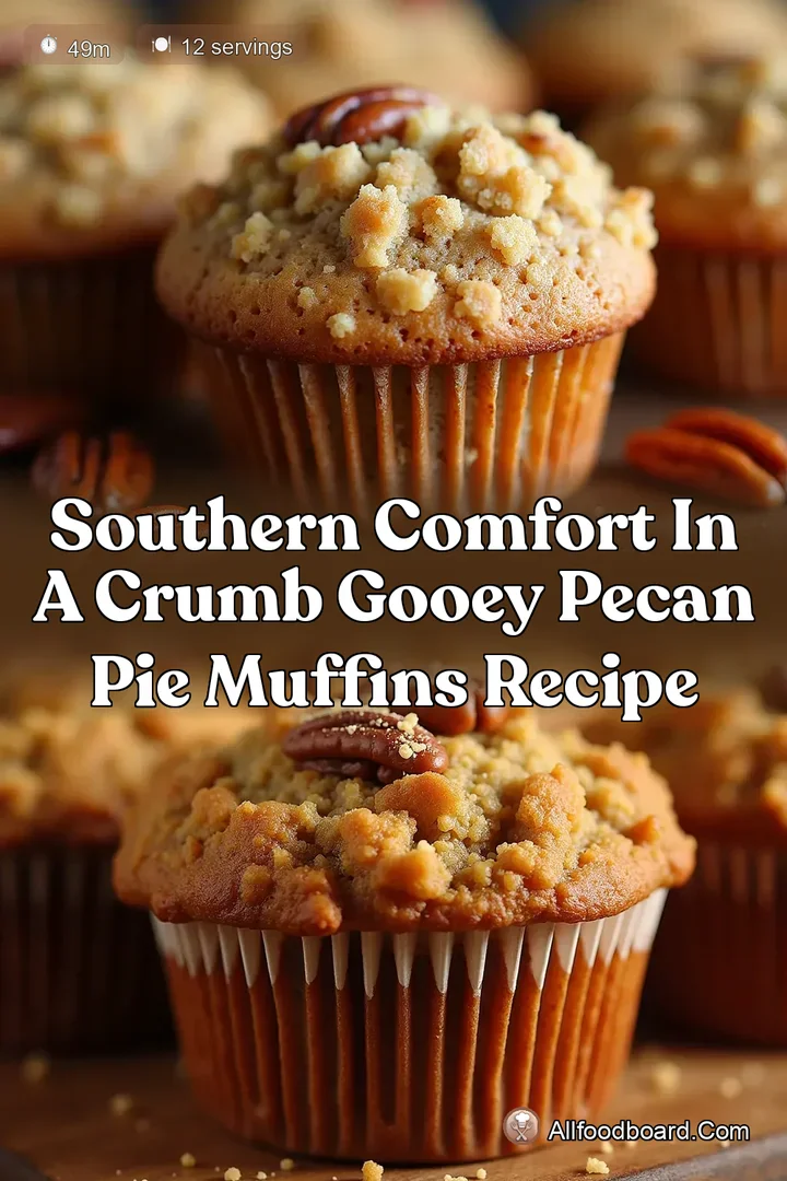 Southern Comfort in a Crumb Gooey Pecan Pie Muffins Recipe