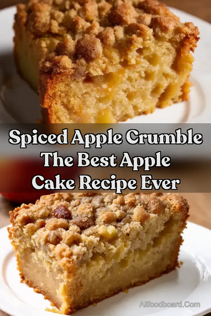 Spiced Apple Crumble The Best Apple Cake Recipe Ever