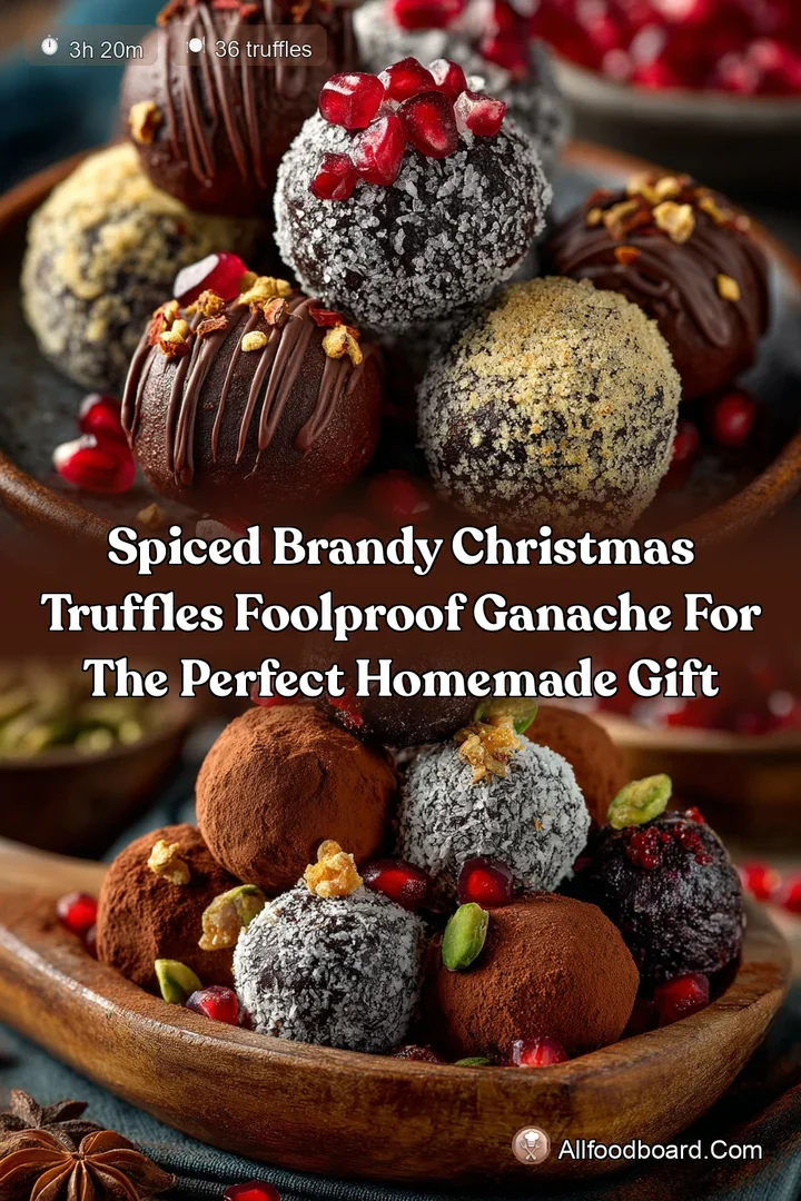 Spiced Brandy Christmas Truffles Foolproof Ganache for the Perfect Homemade Gift