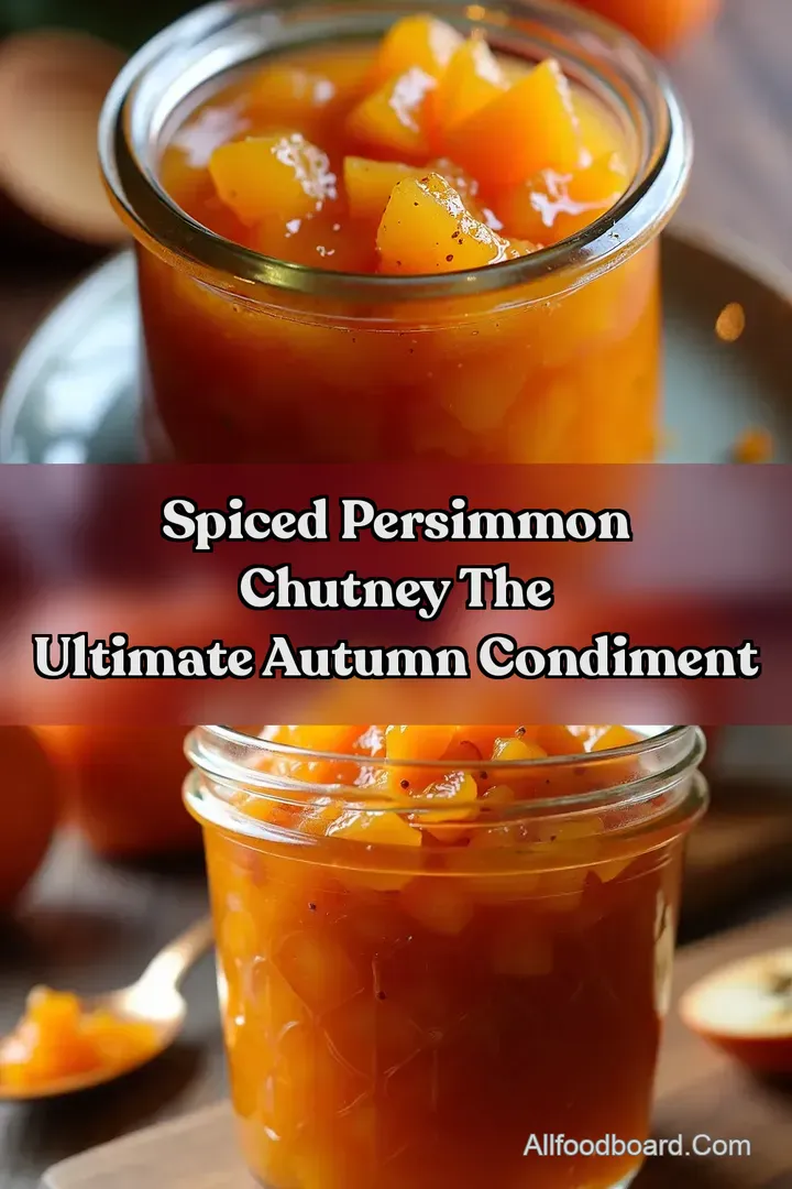 Spiced Persimmon Chutney The Ultimate Autumn Condiment : PIN FOR LATER Spiced Persimmon Chutney The Ultimate Autumn Condiment