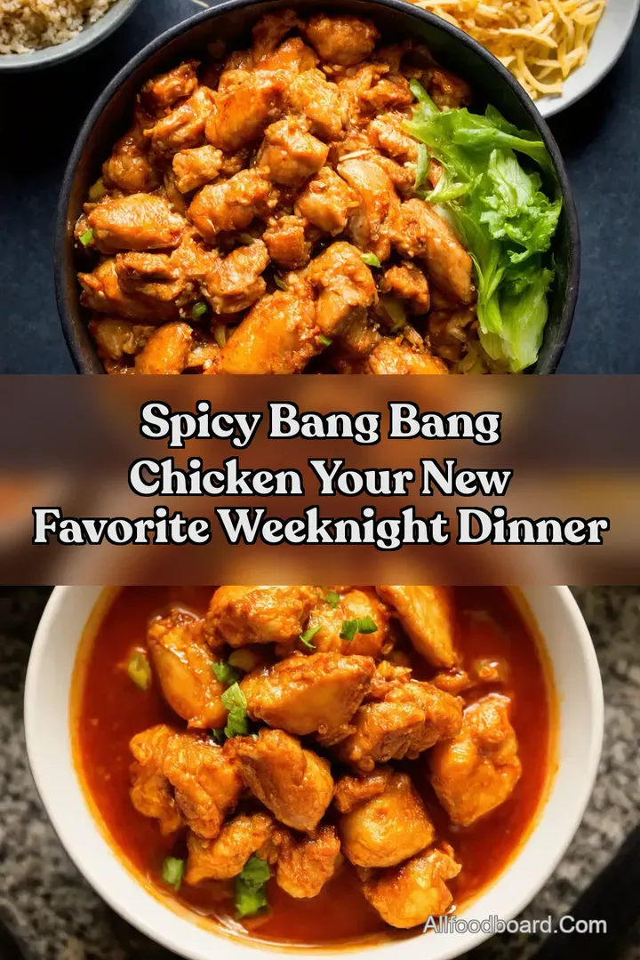 Spicy Bang Bang Chicken Your New Favorite Weeknight Dinner : PIN FOR LATER Spicy Bang Bang Chicken Your New Favorite Weeknight Dinner