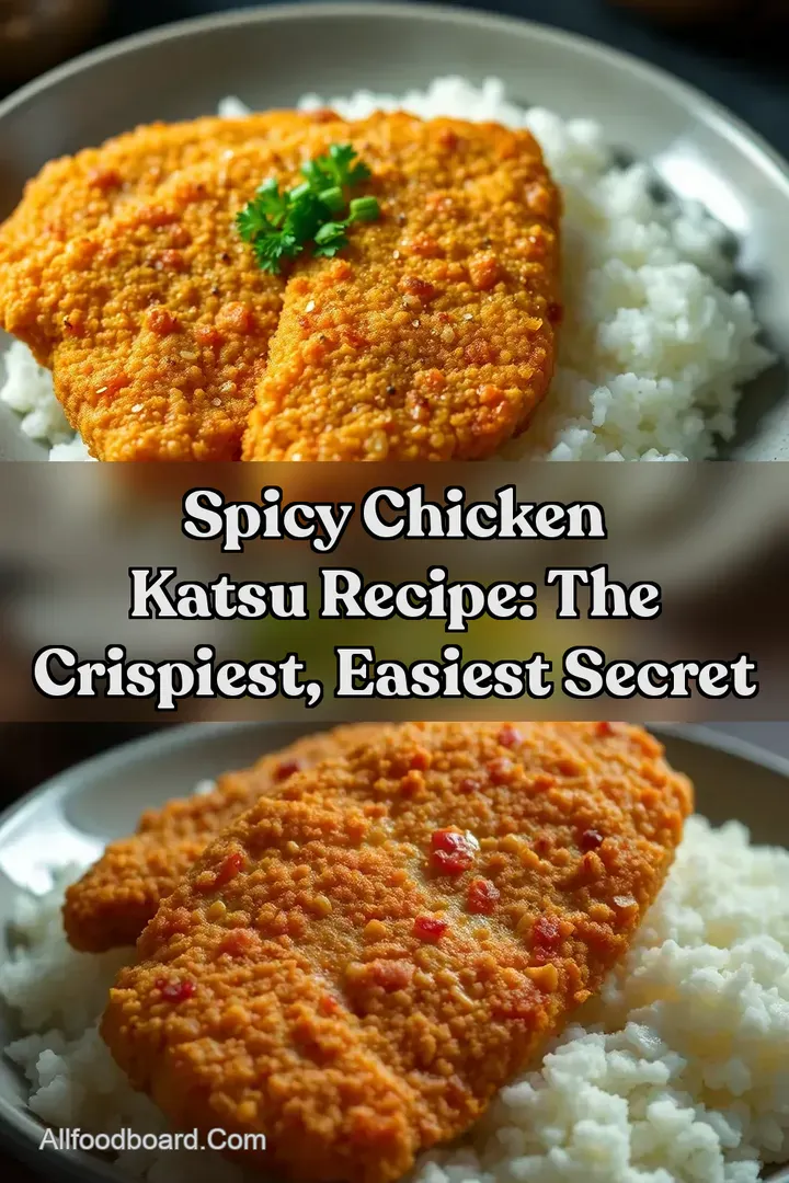 Spicy Chicken Katsu Recipe: The Crispiest Easiest Secret