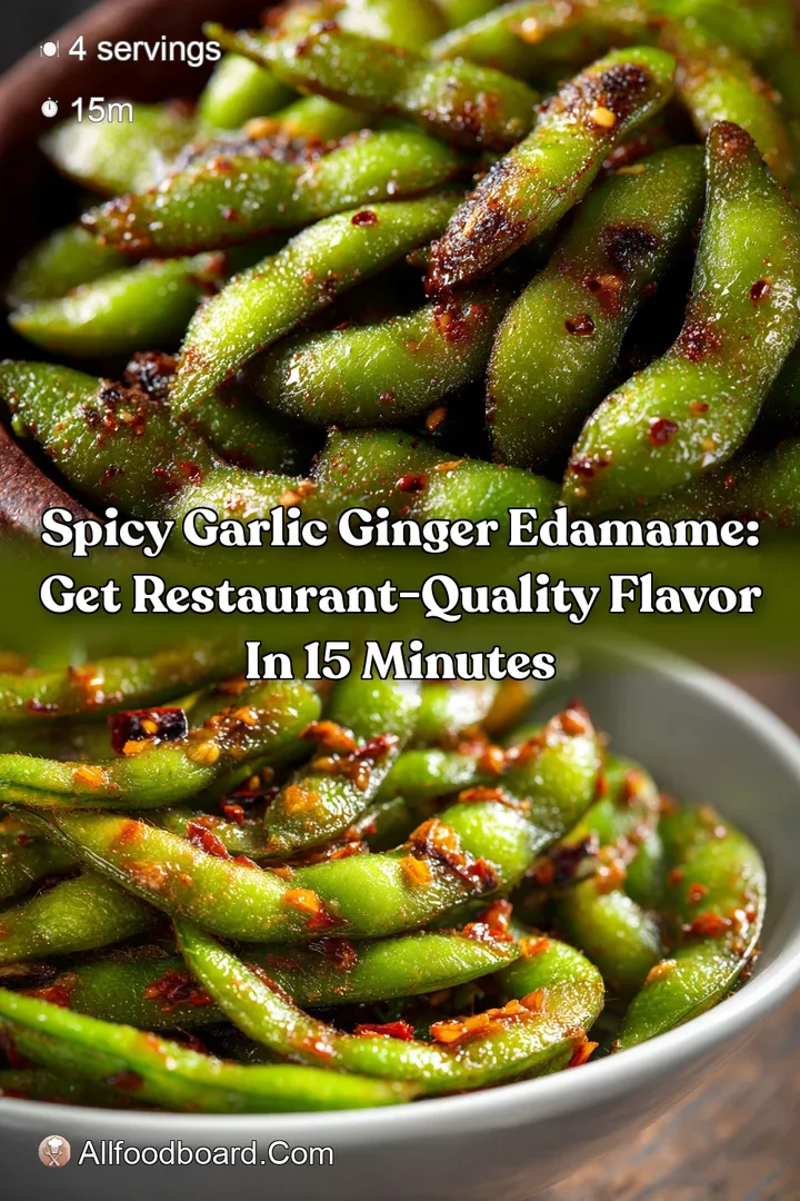 Spicy Garlic Ginger Edamame: Get Restaurant-Quality Flavor in 15 Minutes