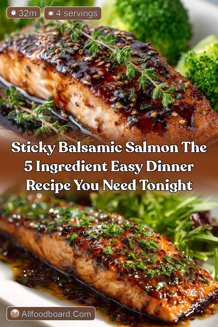 Sticky Balsamic Salmon The 5 Ingredient Easy Dinner Recipe You Need Tonight