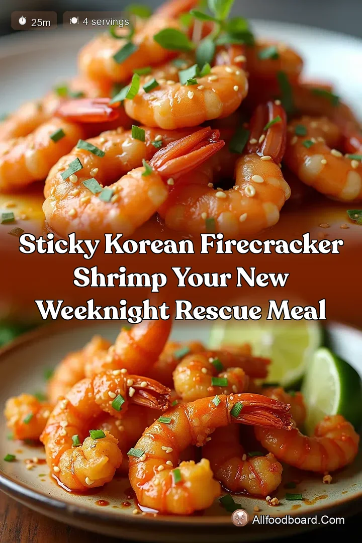 Sticky Korean Firecracker Shrimp Your New Weeknight Rescue Meal : PIN FOR LATER Sticky Korean Firecracker Shrimp Your New Weeknight Rescue Meal