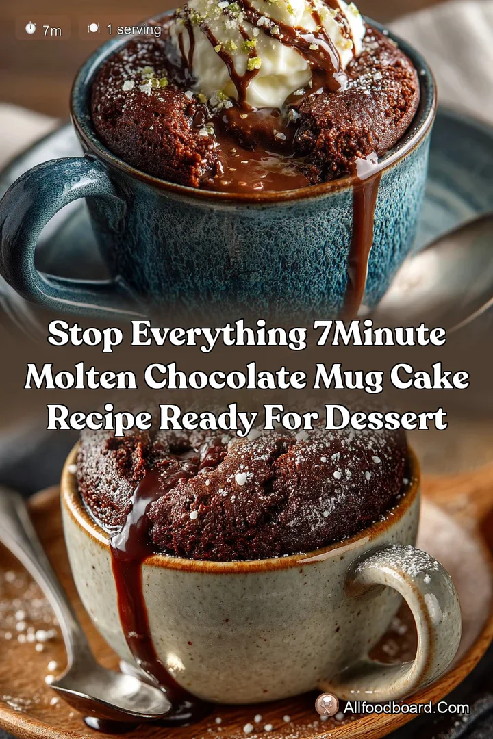 Stop Everything 7Minute Molten Chocolate Mug Cake Recipe Ready for Dessert