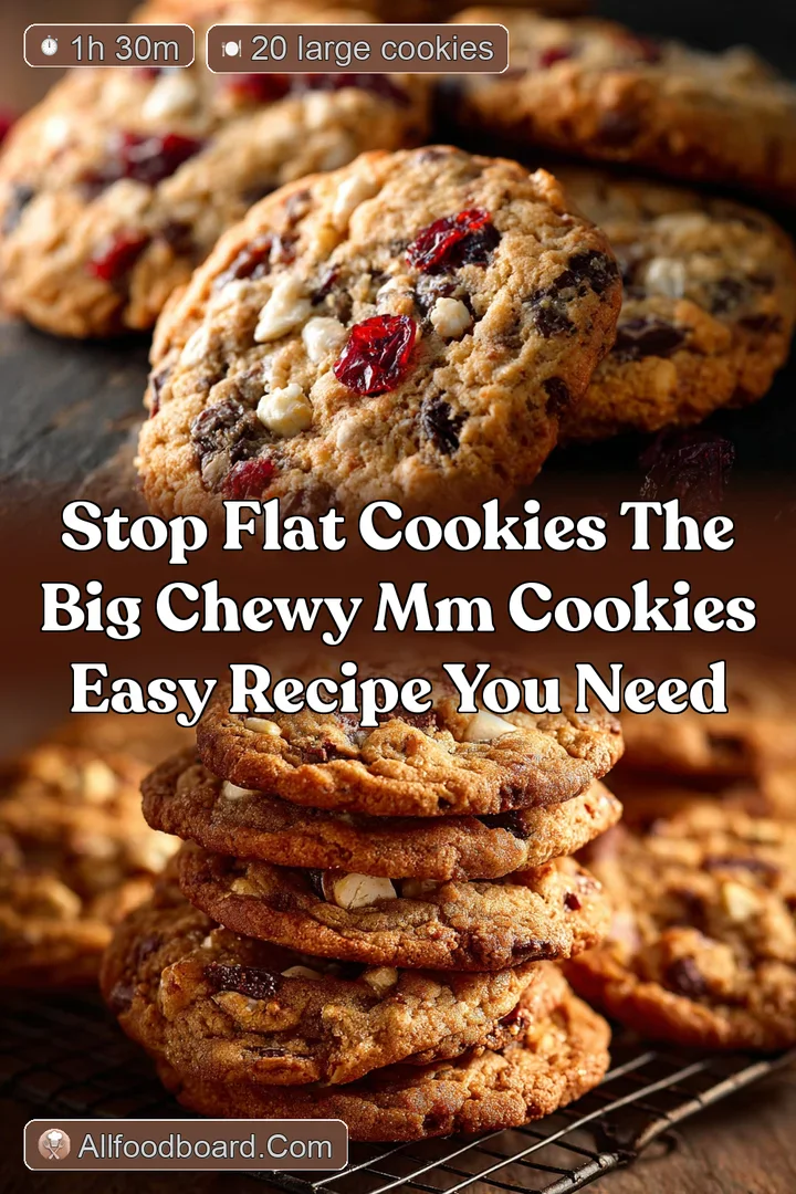 Stop Flat Cookies The Big Chewy MM Cookies Easy Recipe You Need