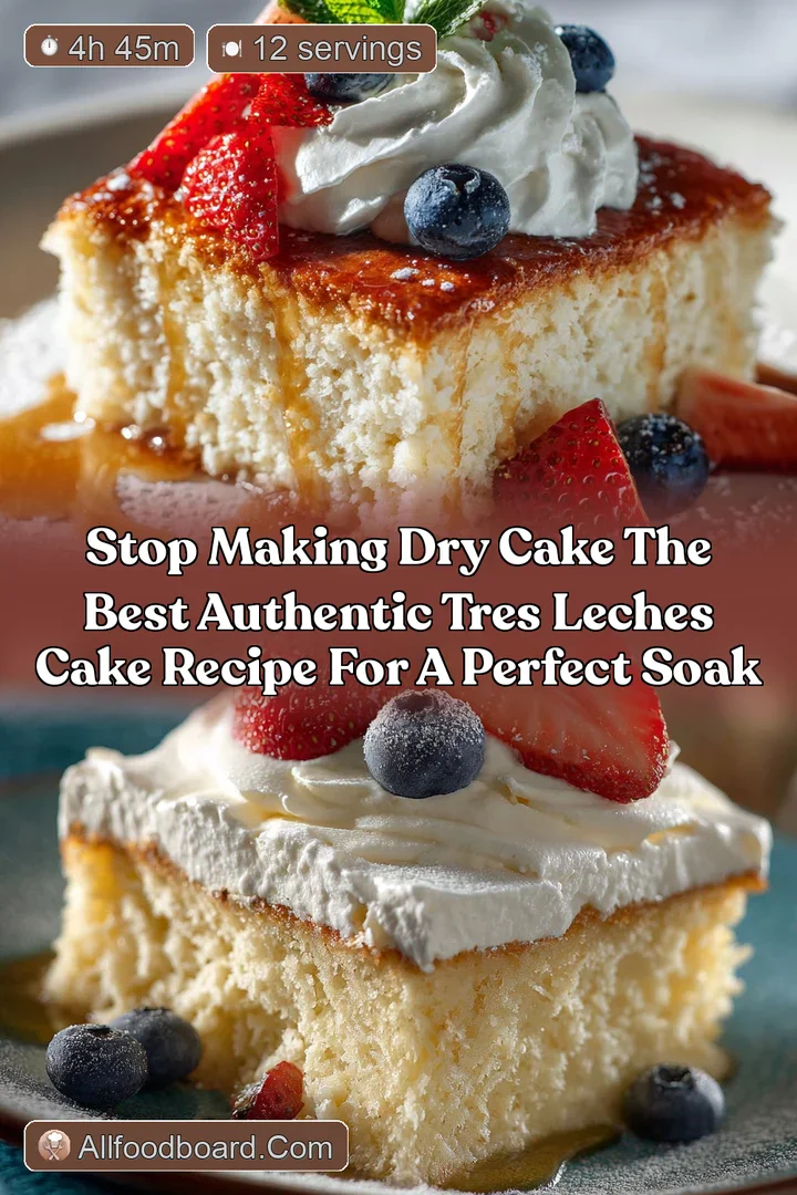 Stop Making Dry Cake The Best Authentic Tres Leches Cake Recipe for a Perfect Soak