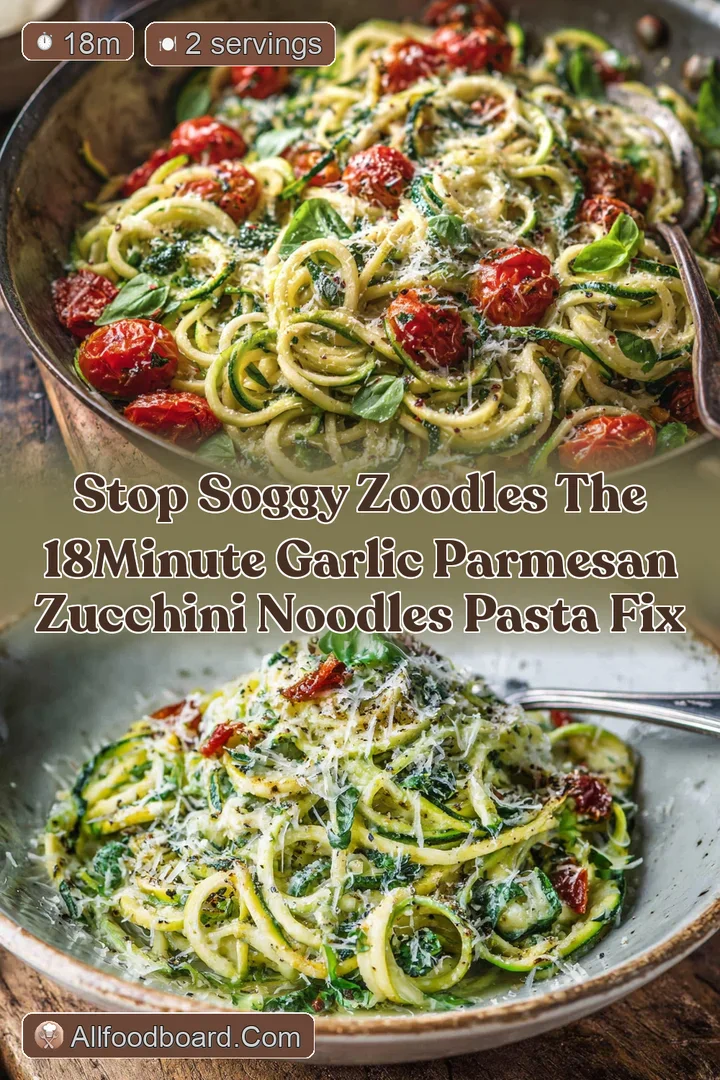 Stop Soggy Zoodles The 18Minute Garlic Parmesan Zucchini Noodles Pasta Fix