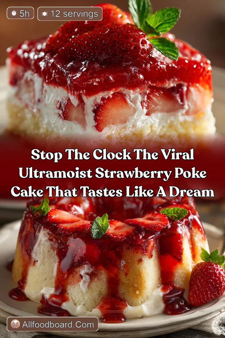 Stop the clock The viral ultramoist Strawberry Poke Cake that tastes like a dream