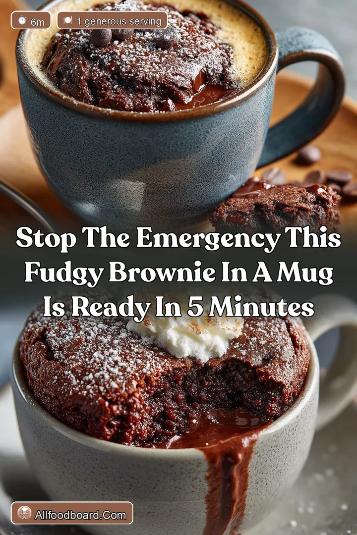 Stop the Emergency This Fudgy Brownie in a Mug is Ready in 5 Minutes