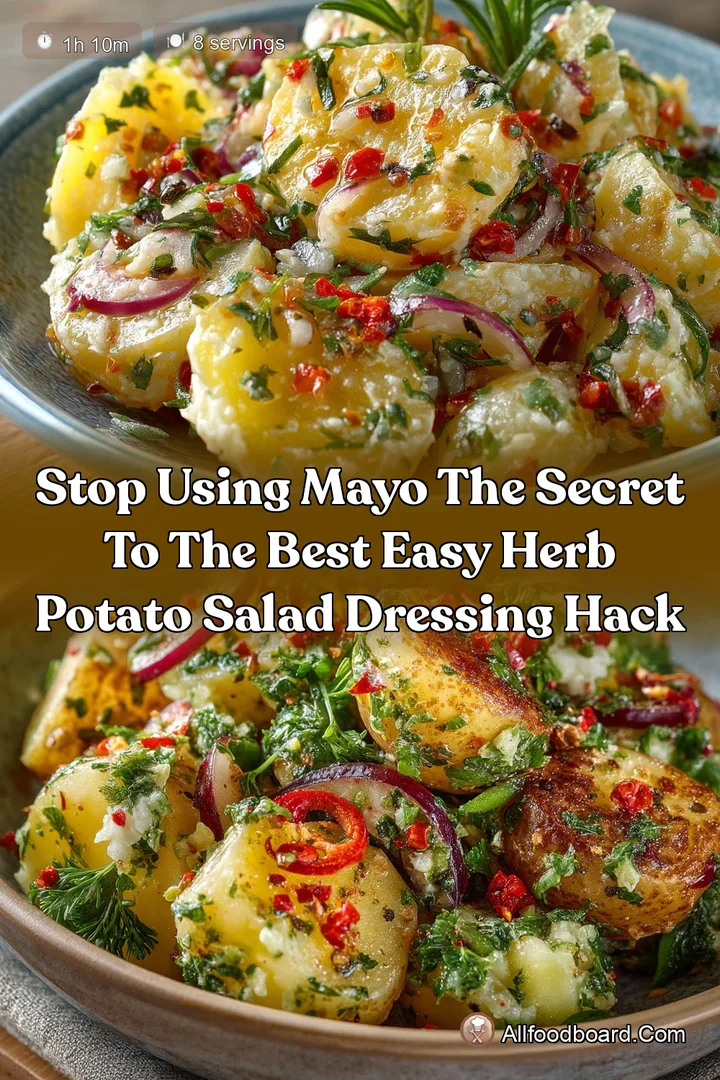 Stop Using Mayo The Secret to the Best Easy Herb Potato Salad Dressing Hack
