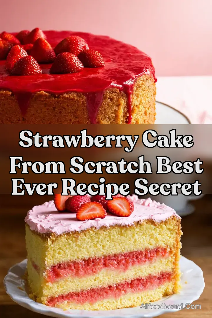 Strawberry Cake From Scratch Best Ever Recipe Secret