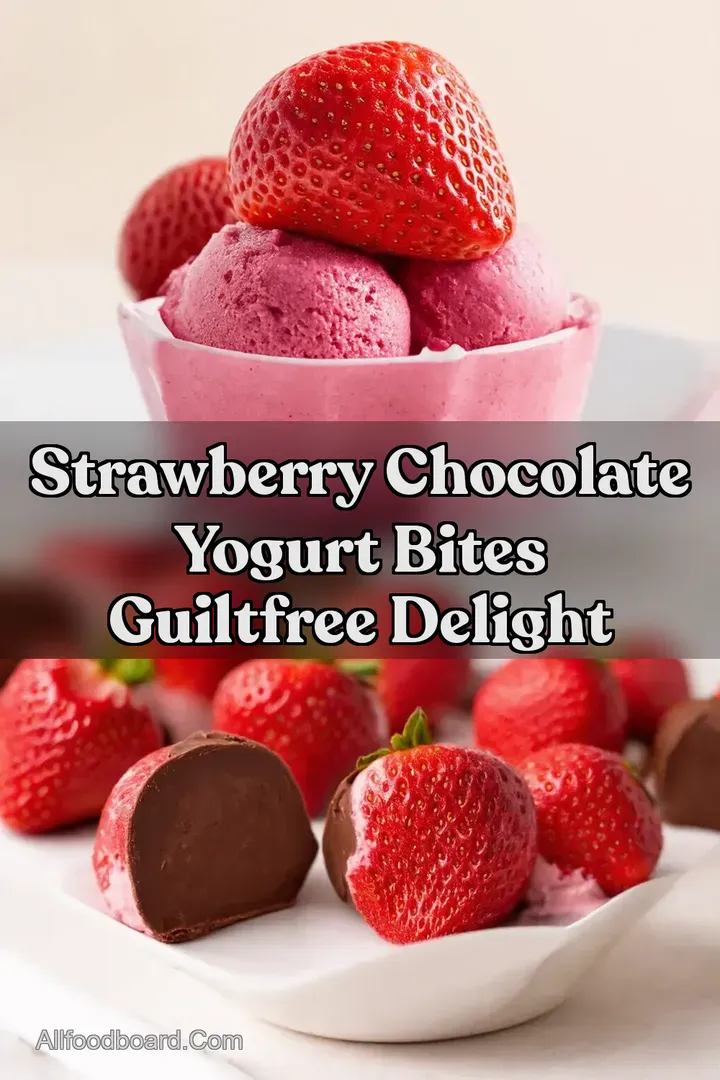 Strawberry Chocolate Yogurt Bites GuiltFree Delight