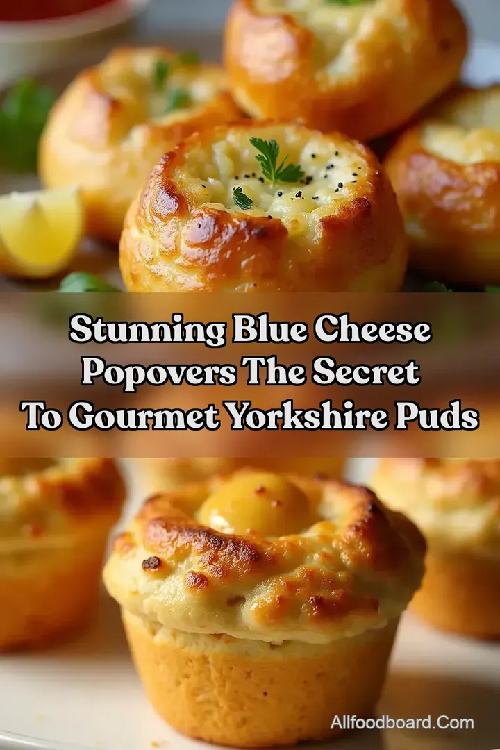 Stunning Blue Cheese Popovers The Secret to Gourmet Yorkshire Puds