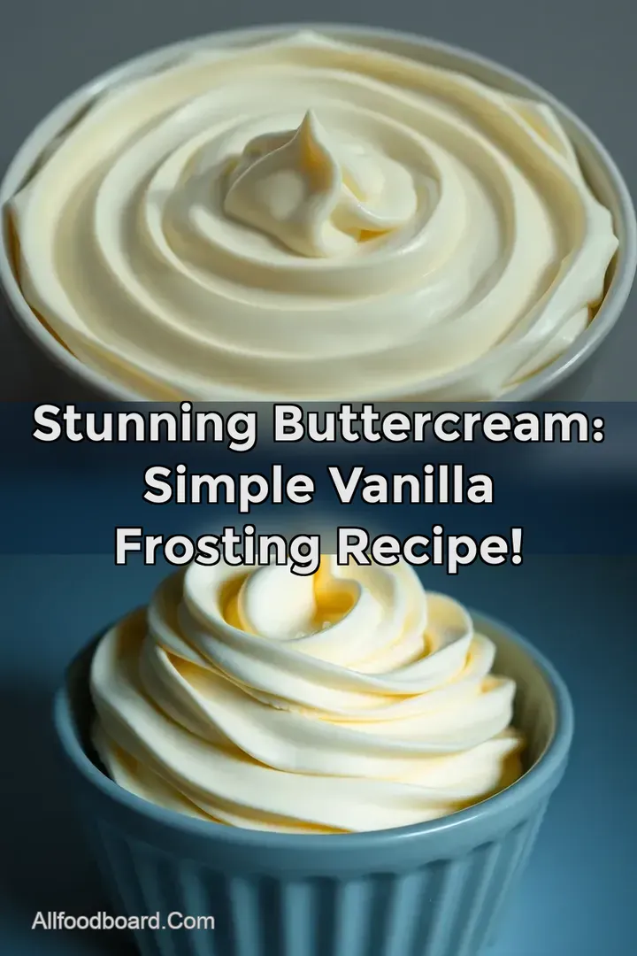 Stunning Buttercream: Simple Vanilla Frosting Recipe! : PIN FOR LATER Stunning Buttercream: Simple Vanilla Frosting Recipe!