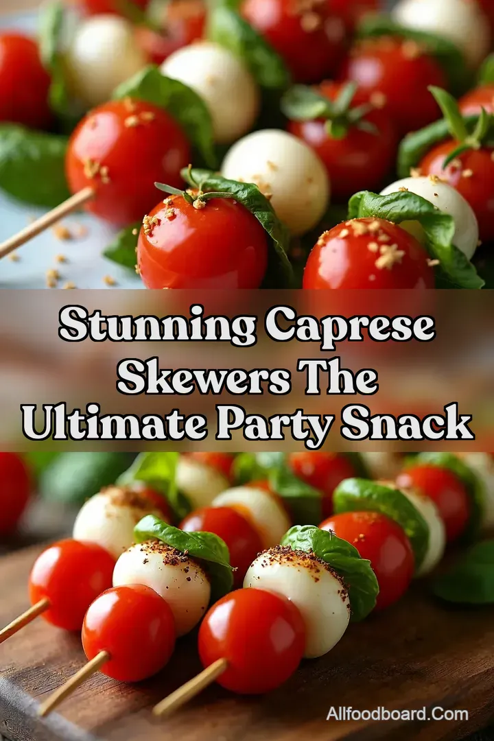 Stunning Caprese Skewers The Ultimate Party Snack