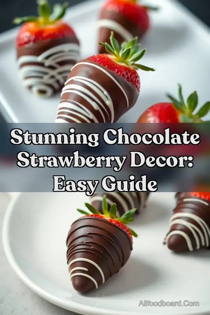 Stunning Chocolate Strawberry Decor: Easy Guide : PIN FOR LATER Stunning Chocolate Strawberry Decor: Easy Guide