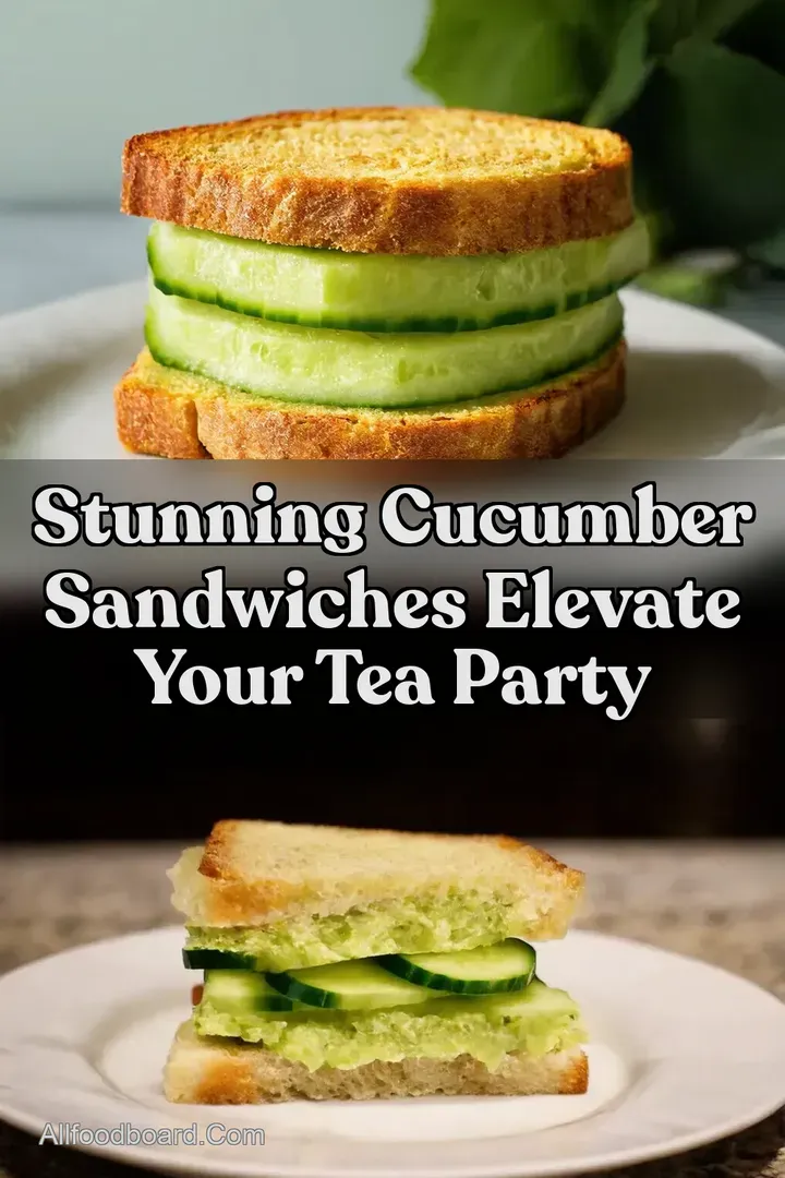 Stunning Cucumber Sandwiches Elevate Your Tea Party : PIN FOR LATER Stunning Cucumber Sandwiches Elevate Your Tea Party