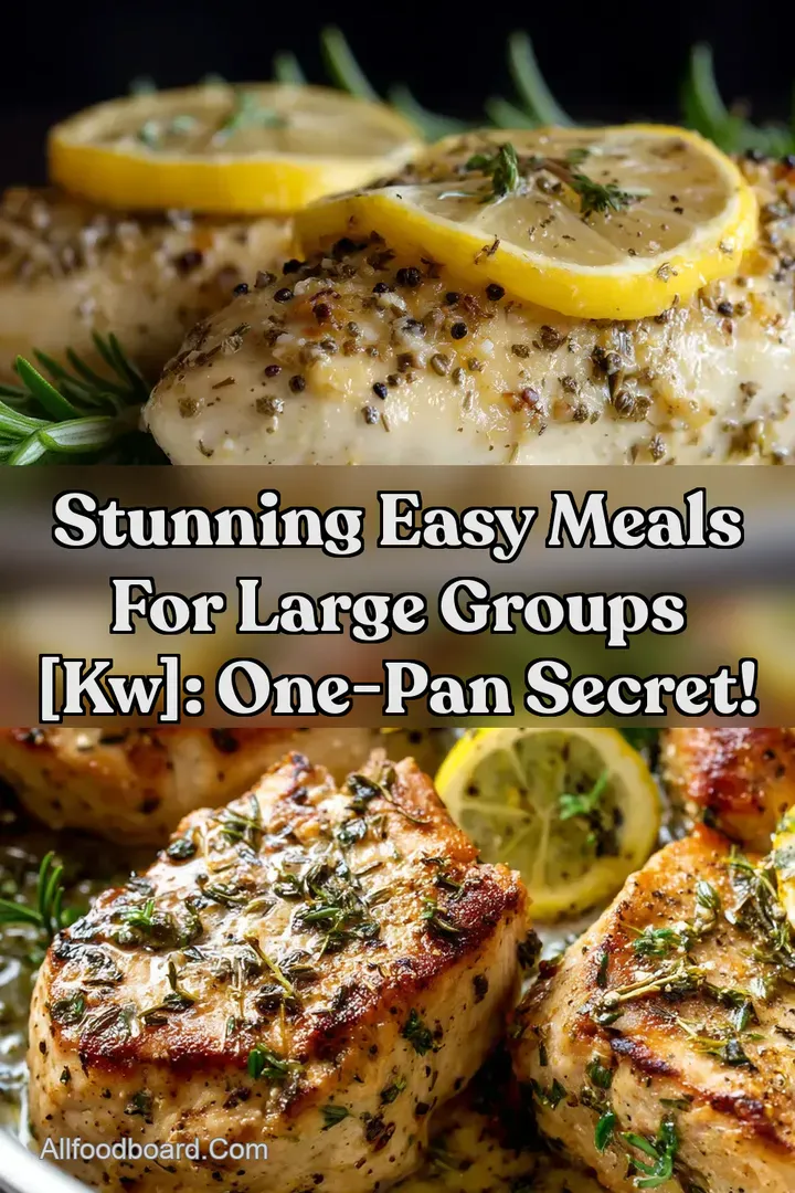Stunning Easy Meals For Large Groups [kw]: One-Pan Secret!