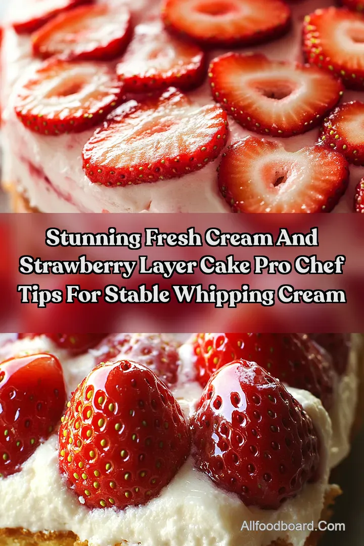 Stunning Fresh Cream and Strawberry Layer Cake Pro Chef Tips for Stable Whipping Cream