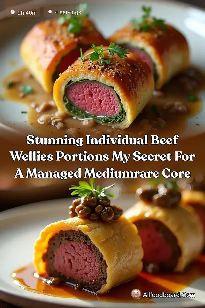 Stunning Individual Beef Wellies Portions My Secret for a Managed MediumRare Core