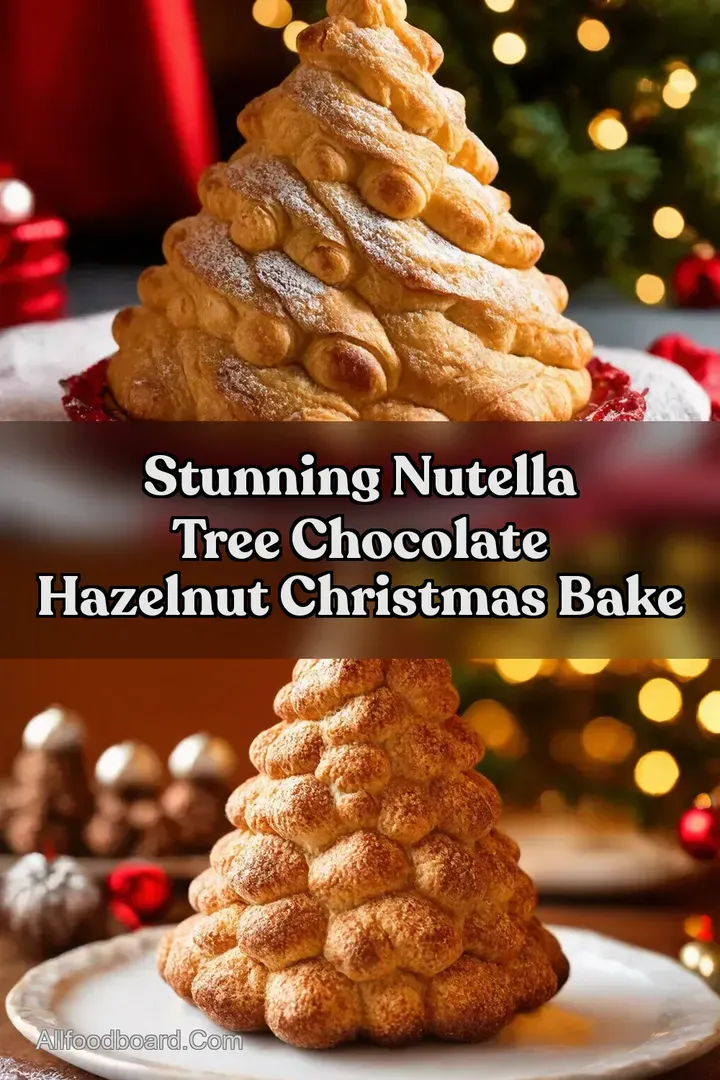 Stunning Nutella Tree Chocolate Hazelnut Christmas Bake