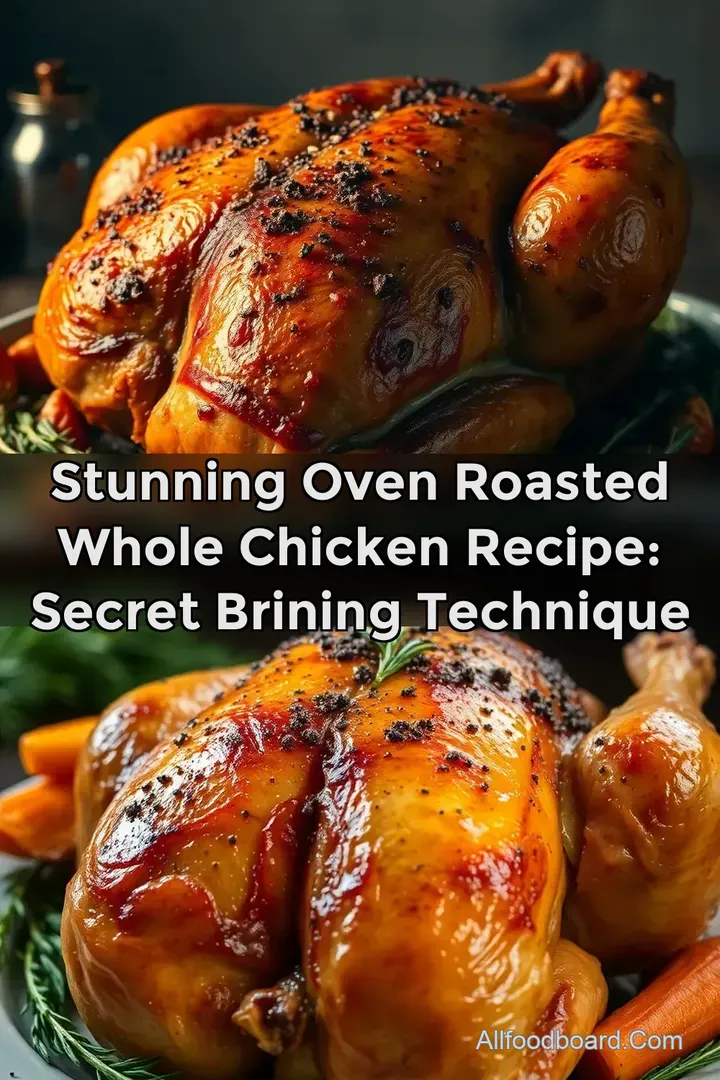 Stunning Oven Roasted Whole Chicken Recipe: Secret Brining Technique
