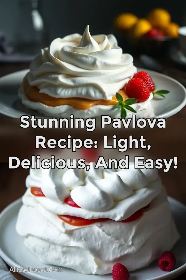 Stunning Pavlova Recipe: Light Delicious and Easy!