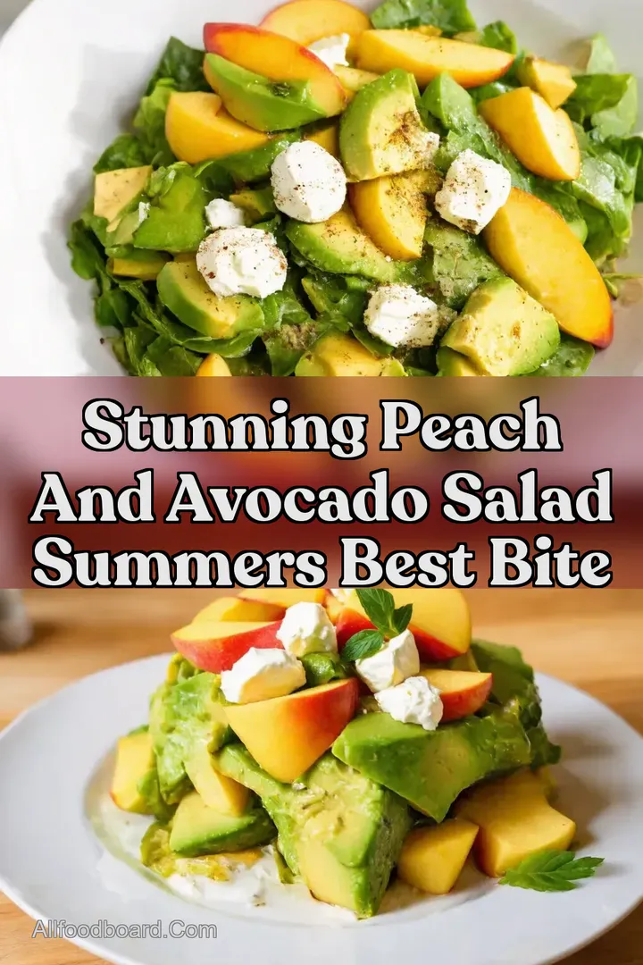 Stunning Peach And Avocado Salad Summers Best Bite : PIN FOR LATER Stunning Peach And Avocado Salad Summers Best Bite