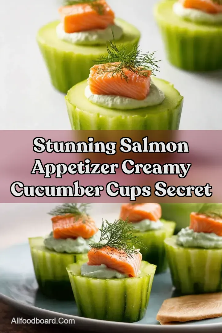 Stunning Salmon Appetizer Creamy Cucumber Cups Secret