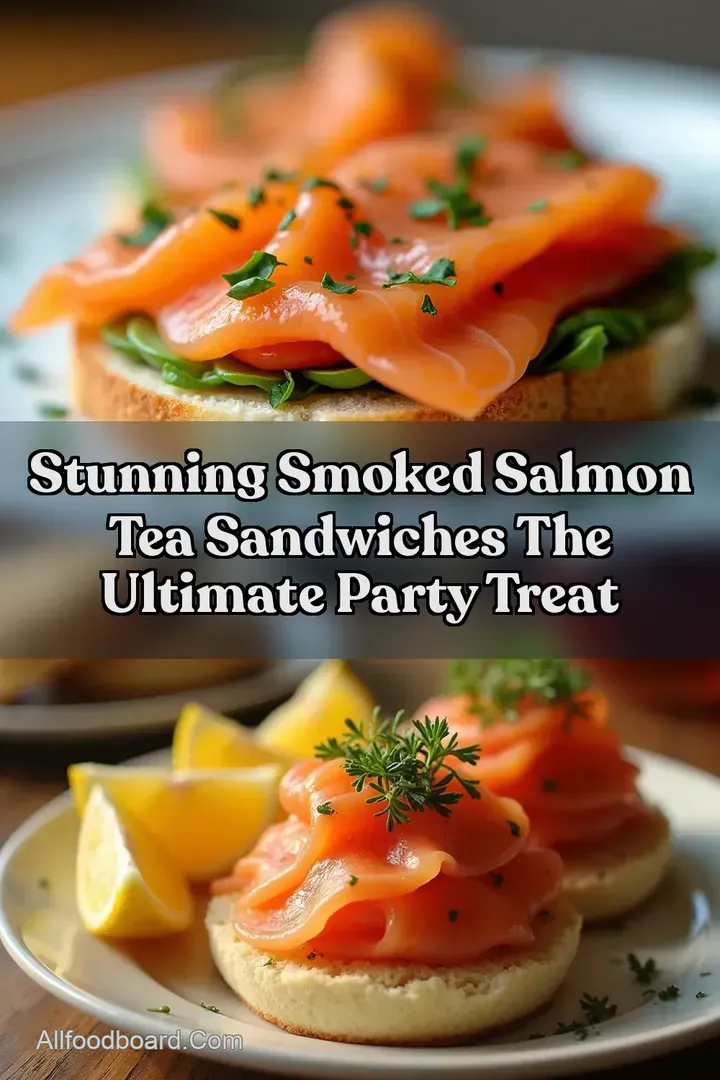 Stunning Smoked Salmon Tea Sandwiches The Ultimate Party Treat