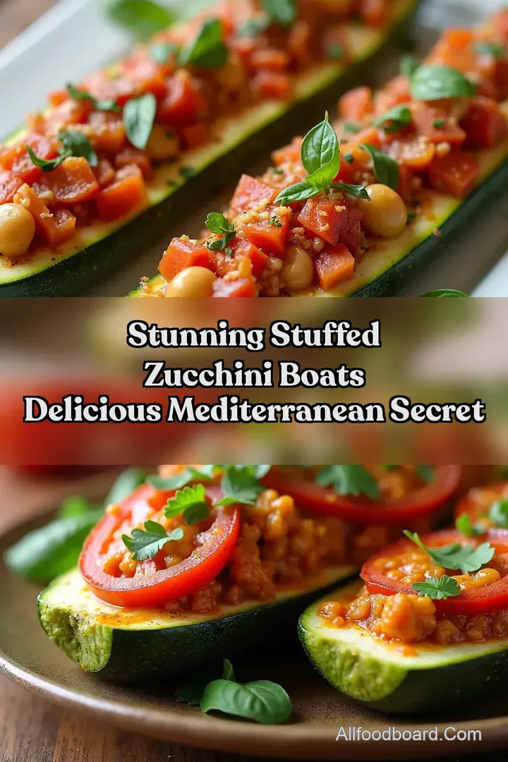 Stunning Stuffed Zucchini Boats Delicious Mediterranean Secret