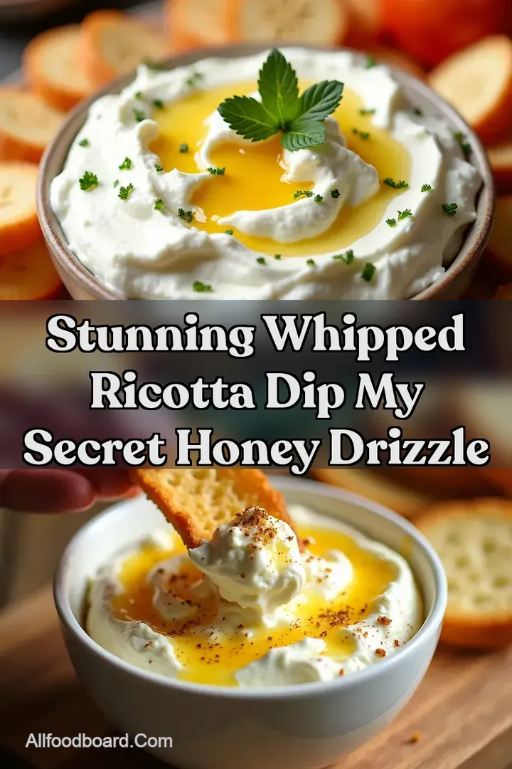 Stunning Whipped Ricotta Dip My Secret Honey Drizzle