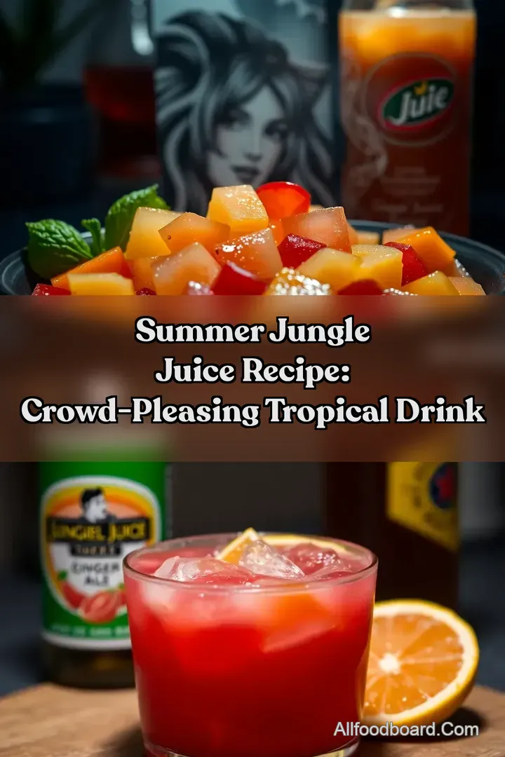 Summer Jungle Juice Recipe: Crowd-Pleasing Tropical Drink : PIN FOR LATER Summer Jungle Juice Recipe: Crowd-Pleasing Tropical Drink