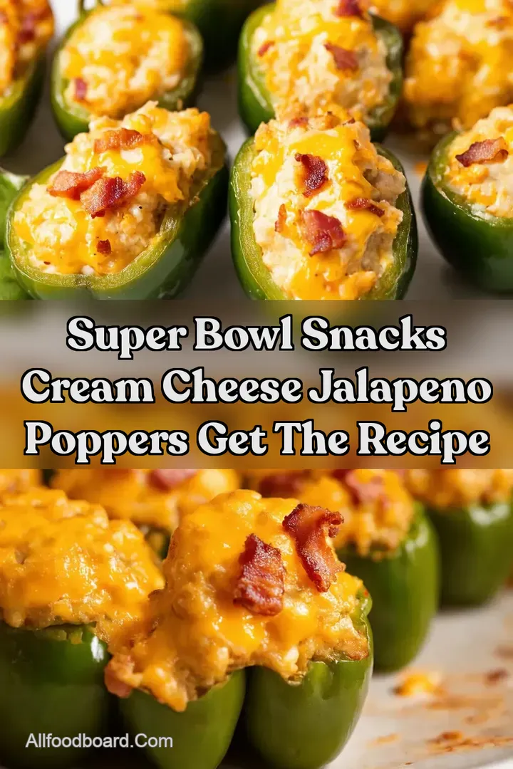 Super Bowl Snacks Cream Cheese Jalapeno Poppers Get the Recipe