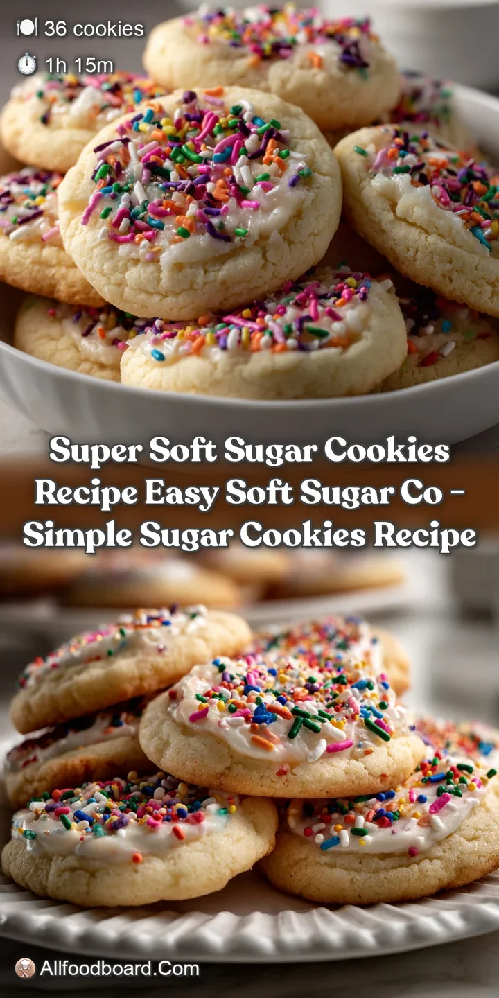 Super Soft Sugar Cookies Recipe Easy Soft Sugar Co - Simple Sugar Cookies Recipe