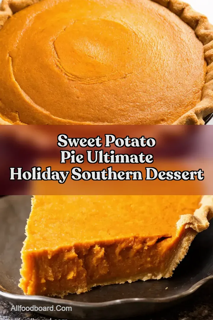 Sweet Potato Pie Ultimate Holiday Southern Dessert