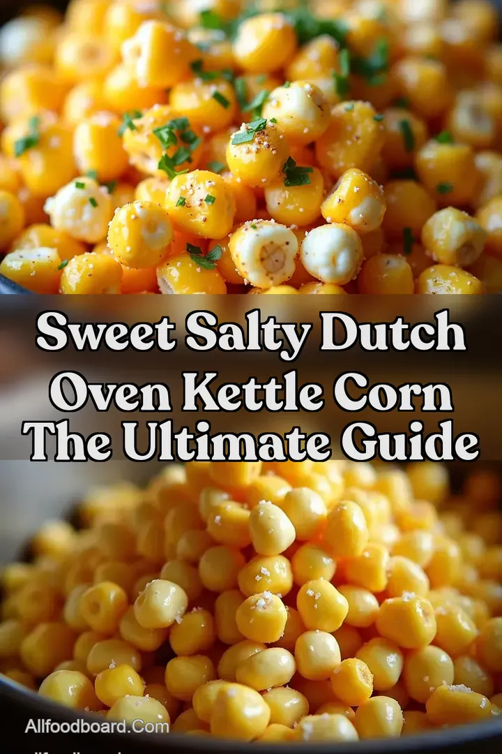 Sweet Salty Dutch Oven Kettle Corn The Ultimate Guide