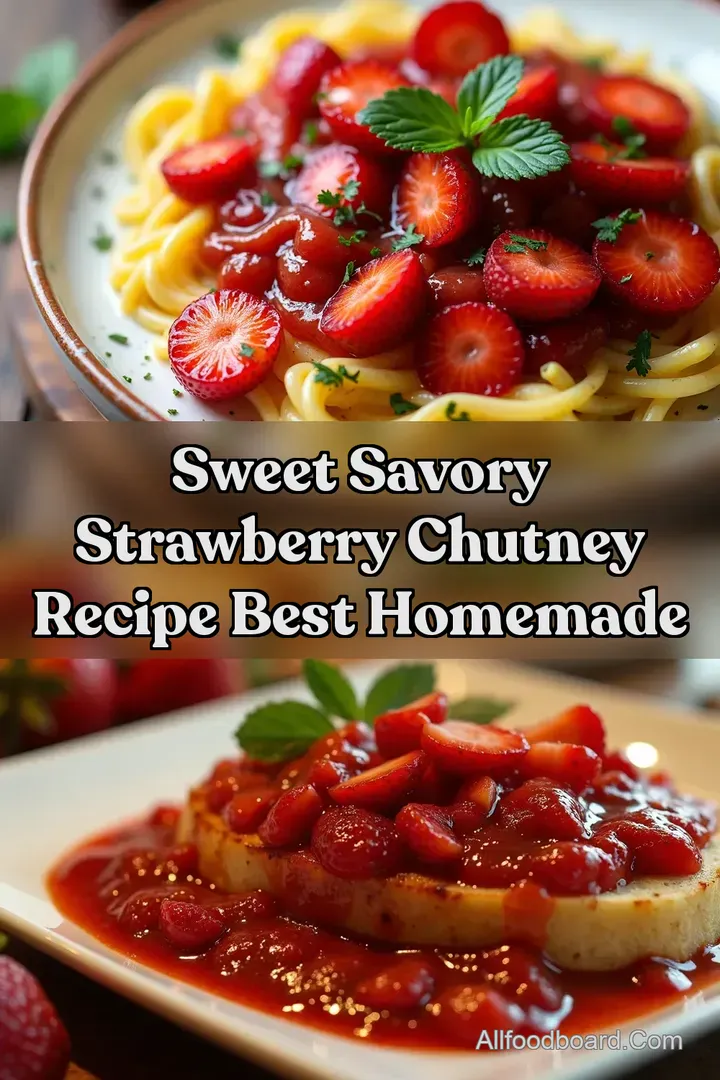 Sweet Savory Strawberry Chutney Recipe Best Homemade
