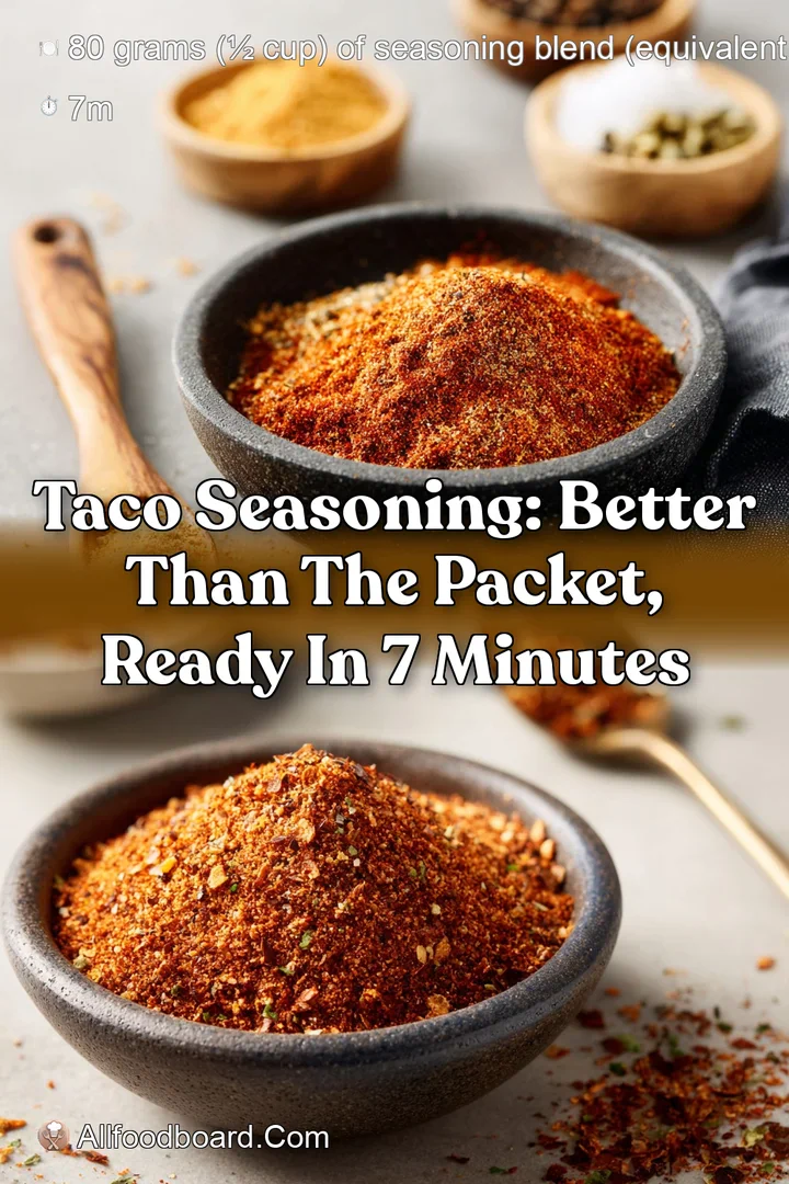 Taco Seasoning: Better Than the Packet Ready in 7 Minutes