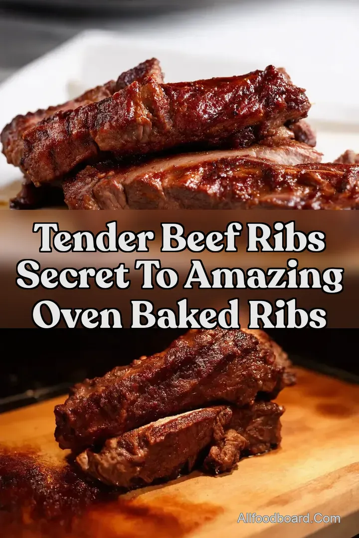 Tender Beef Ribs Secret To Amazing Oven Baked Ribs : PIN FOR LATER Tender Beef Ribs Secret To Amazing Oven Baked Ribs